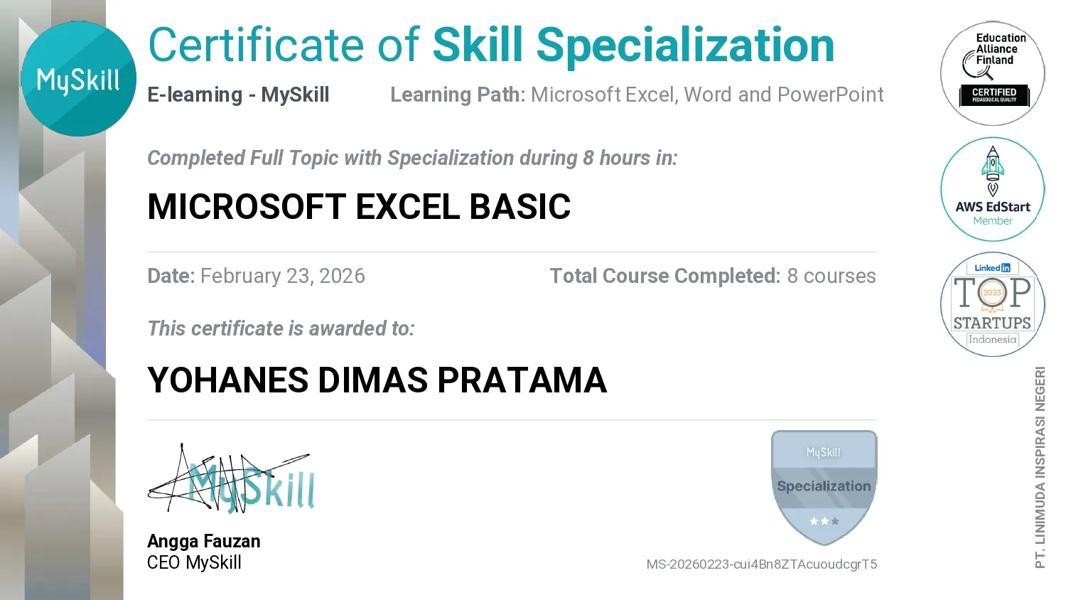 Microsoft Excel Basic - Preview 1